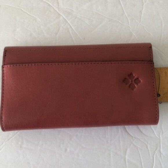 Patricia Nash Terresa Leather Wallet Hand Cut Tooled Pink - Picture 6 of 12